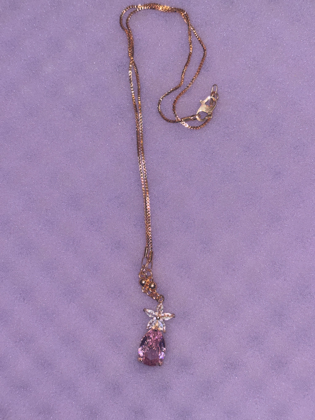 Rose gold pink pendant