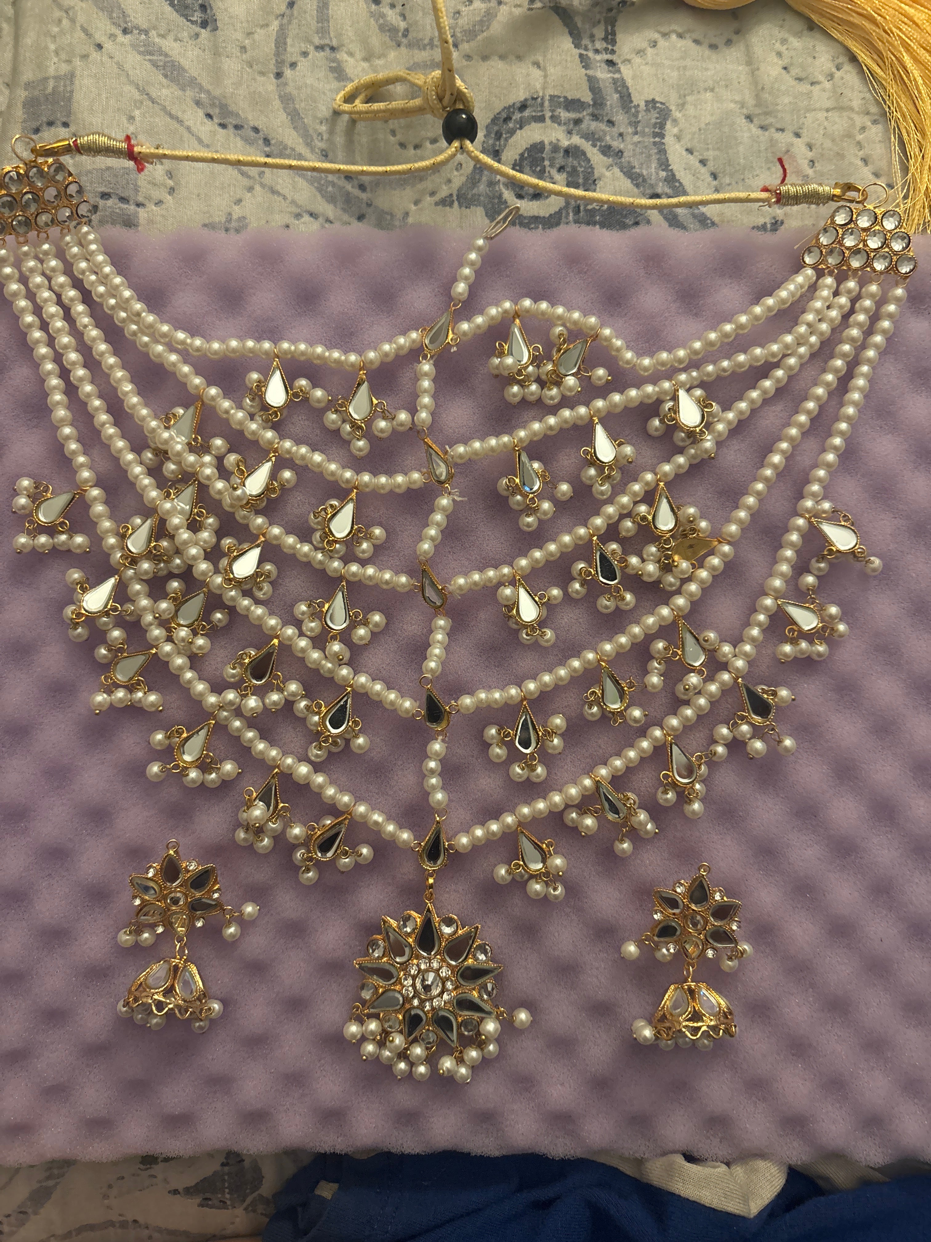 5 layer pearl necklace