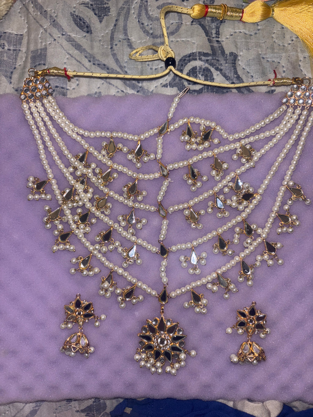 5 layer pearl necklace