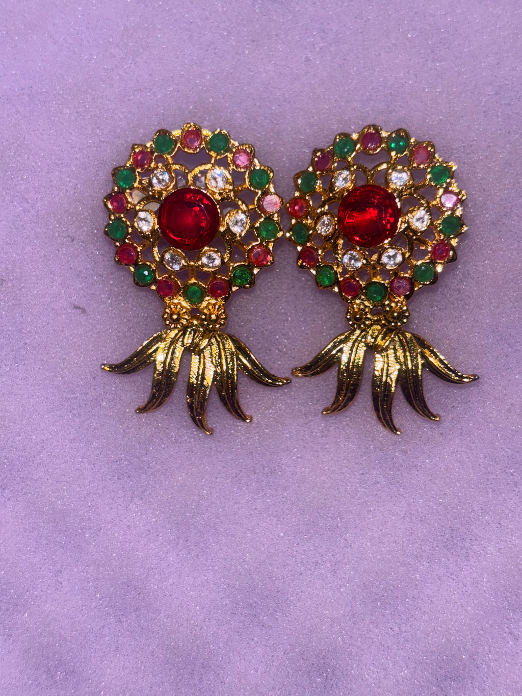 Upside down pineapple earrings