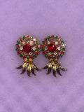 Upside down pineapple earrings